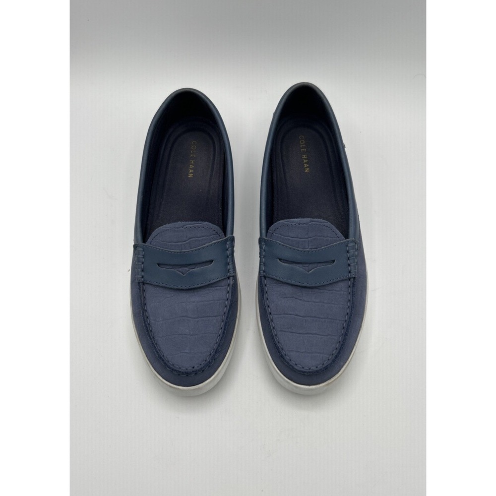 Cole Haan Womens Shoes Sz 9 Blue Nantucket Penny Loafers Style W31191